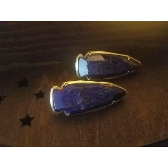 Kendra Scott Kathryn Lapis Blue Arrow Earrings